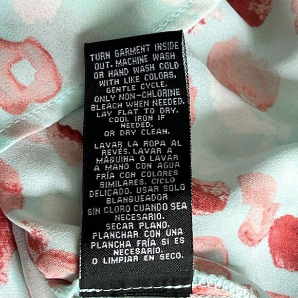 Zac & Rachel Top Womens Sz Large Petite Chiffon Tiered Flowy Tank Fairy - Picture 7 of 9